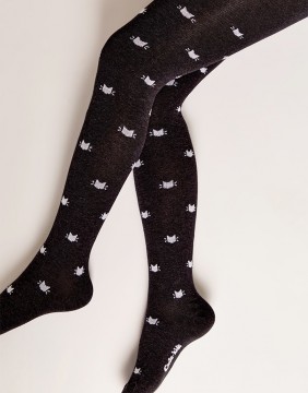 Tights for children ''Cats Black''