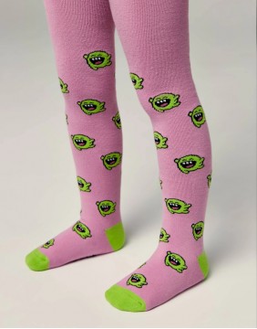Laste sukkpüksid ''Om Nom Pink"
