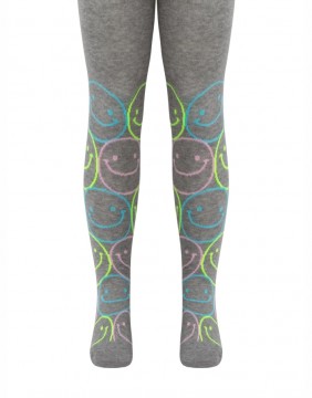 Tights for children ''Smiley Grey"