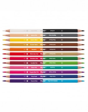 Colored pencils "Bicolor Line" 12 pcs