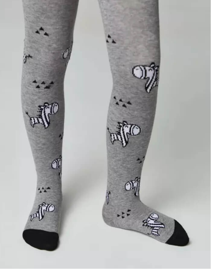 Vaikiškos pėdkelnės ''Zebra Grey"