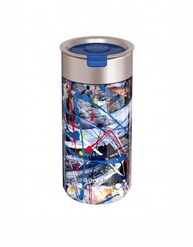 Termo puodelis "Blue Abstract", 400 ml