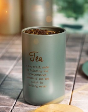 Puidust kaanega anum tee "Escille Tea" jaoks