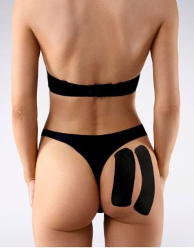 Modelleeriv rindade teip "Secret Black Tape"