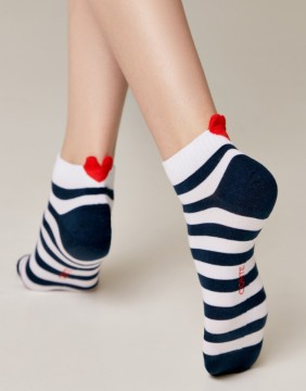 Naiste sokid "Stripe Heart"