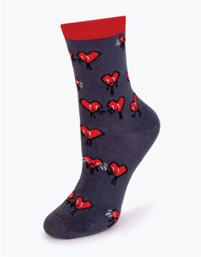 Naiste sokid "Hearts Red"