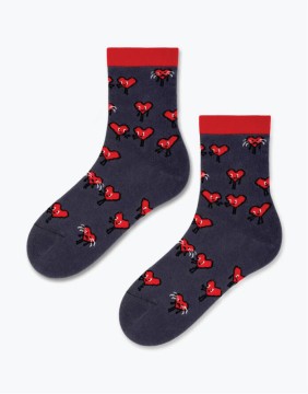 Women's socks "Hearts Red"