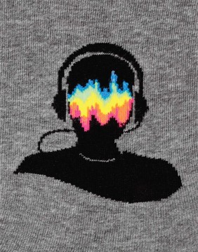 Meeste sokid "Headphones"