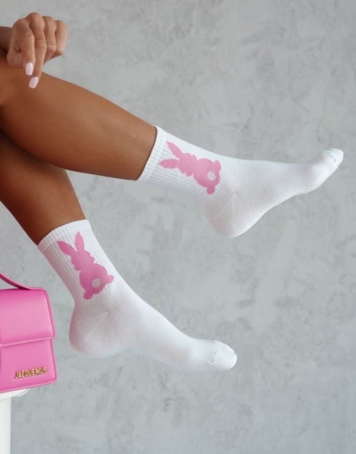 Moteriškos kojinės "Bunny Pink"