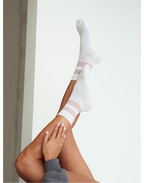 Naiste sokid "Two stripes White "