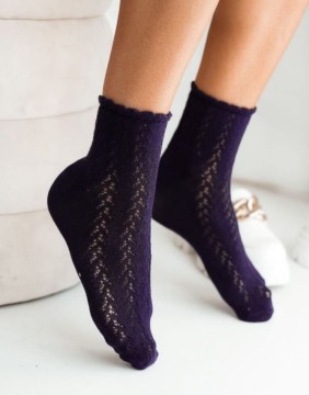 Naiste sokid "Azurowe Navy Blue"