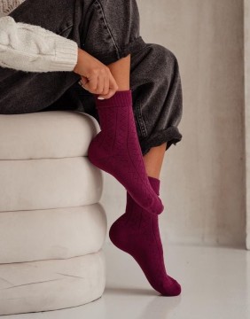 Naiste sokid "Zigzag Claret"