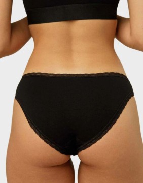 Naiste aluspüksid Classic "Bikini Black"