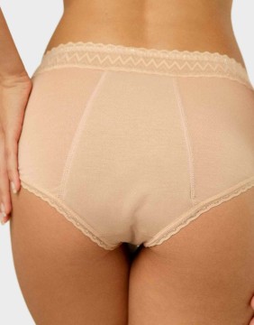 Menstruatsioonipüksid Lace Hipster Nude