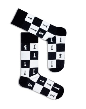 Meeste sokid "Chess Pattern Black"