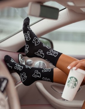 Naiste sokid "Bear Countors Black"