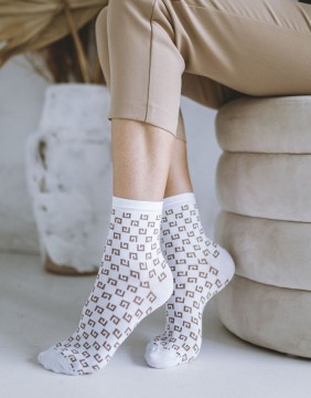 Naiste sokid "Fashion GG White"