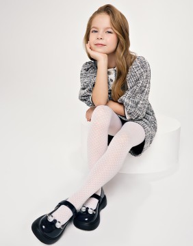 Tights for children ''Fantasy Julia Bianco" 30 Den