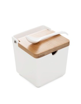 Kauss lusikaga FINCAN White