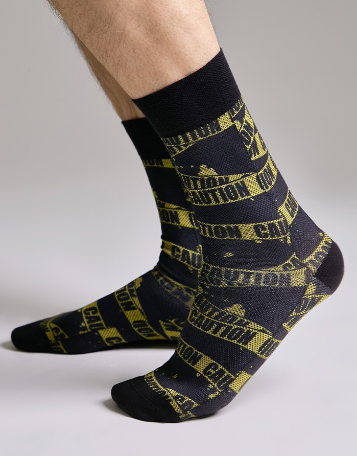 Meeste sokid "Caution"