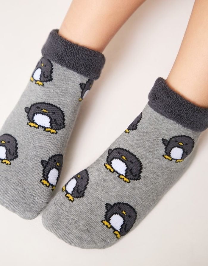 Children's socks "Pinguin Grey"