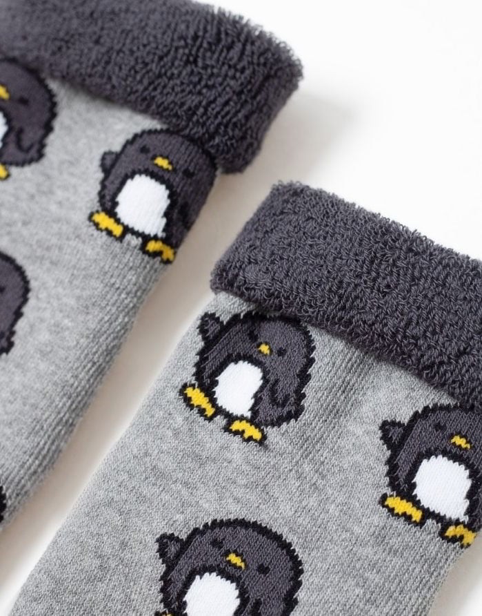 Children's socks "Pinguin Grey"