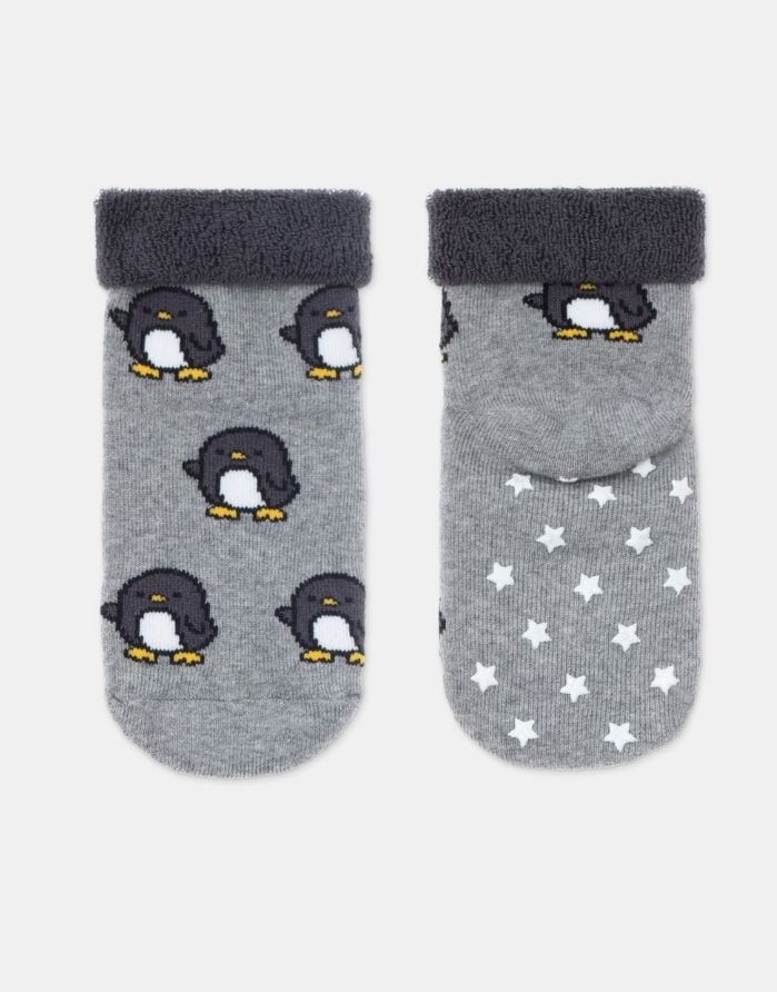 Children's socks "Pinguin Grey"