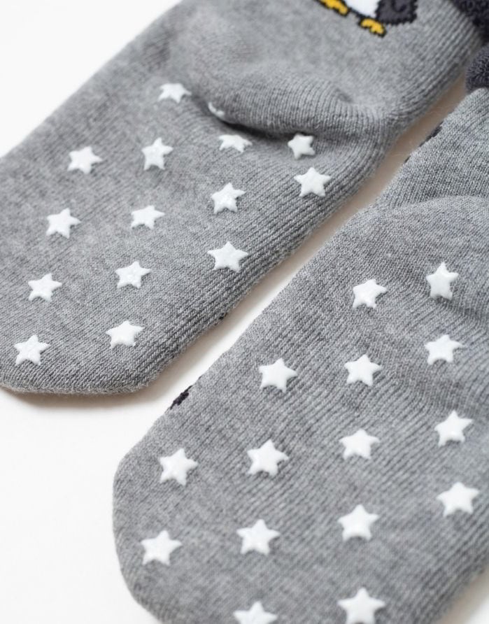 Children's socks "Pinguin Grey"