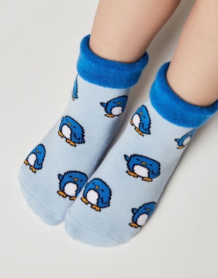 Children's socks "Pinguin Blue"