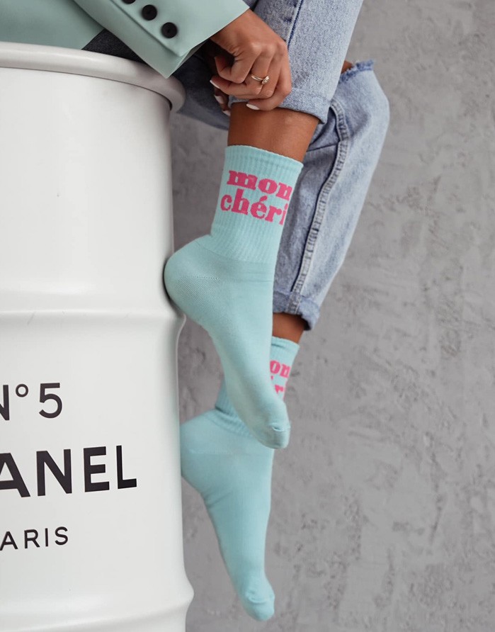 Women's socks "Mon Chéri Blue"
