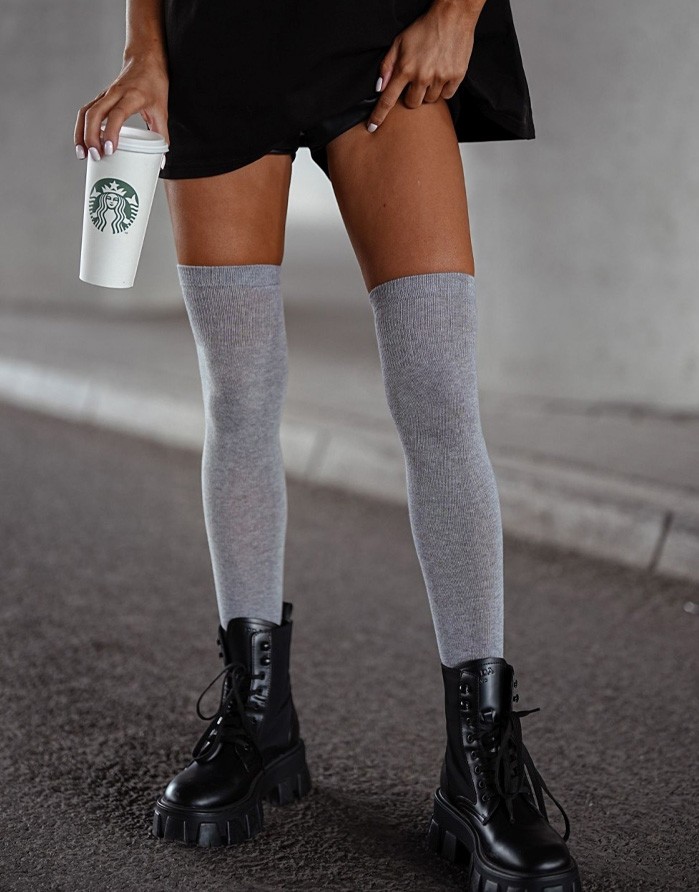 Naiste sokid "Classic Cotton" Light Grey