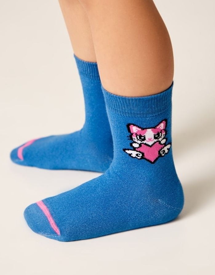 Vaikiškos Kojinės "Kitty Blue"