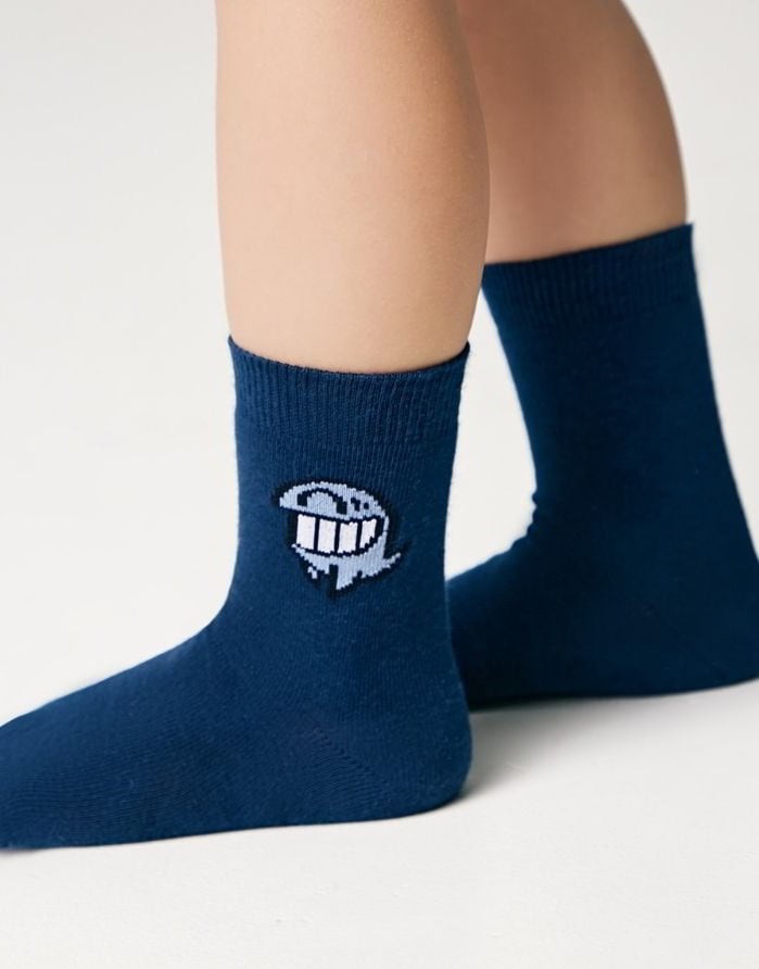 Vaikiškos Kojinės "Fish Smile Blue"