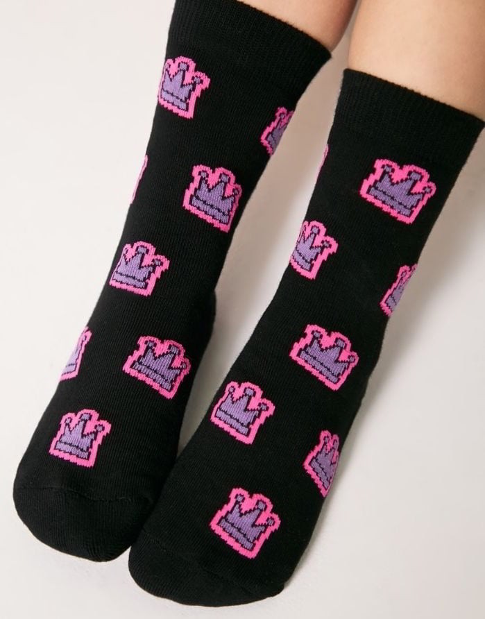 Vaikiškos Kojinės "Crown Black"