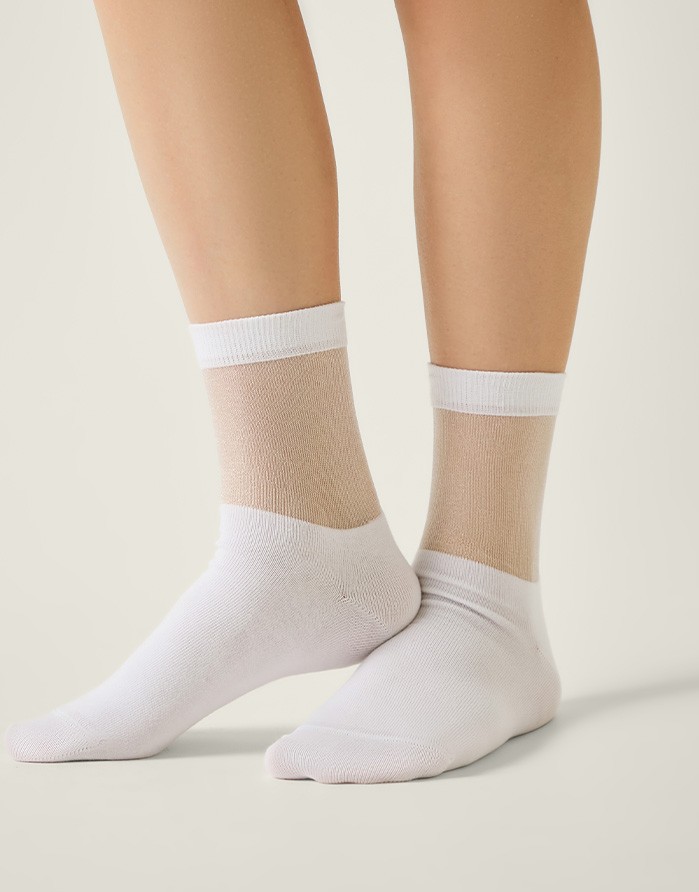Women's socks "Belen White"