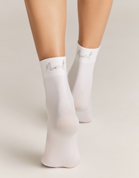 Naiste sokid "Silver Moment White"