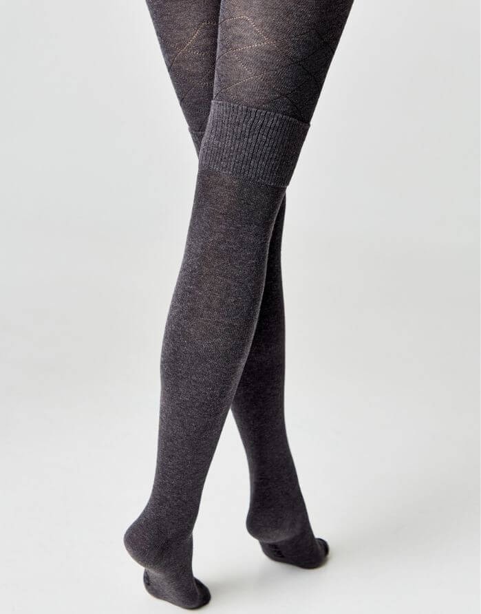 Tights for children ''Geo Grey"