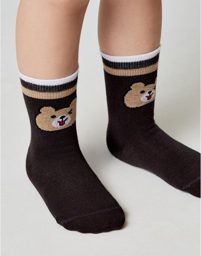 Children's socks "Teddy Brown"