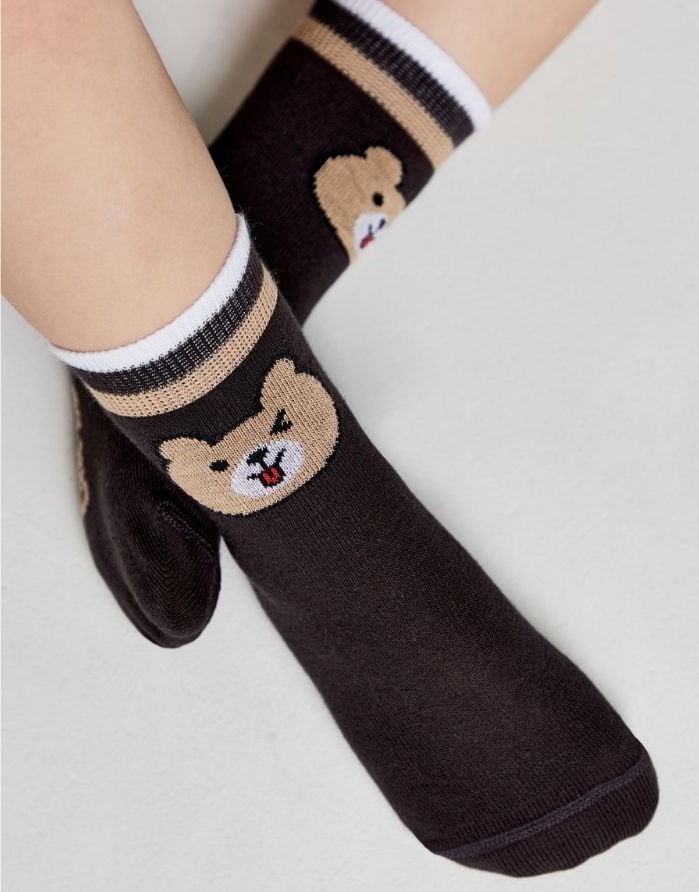 Children's socks "Teddy Brown"
