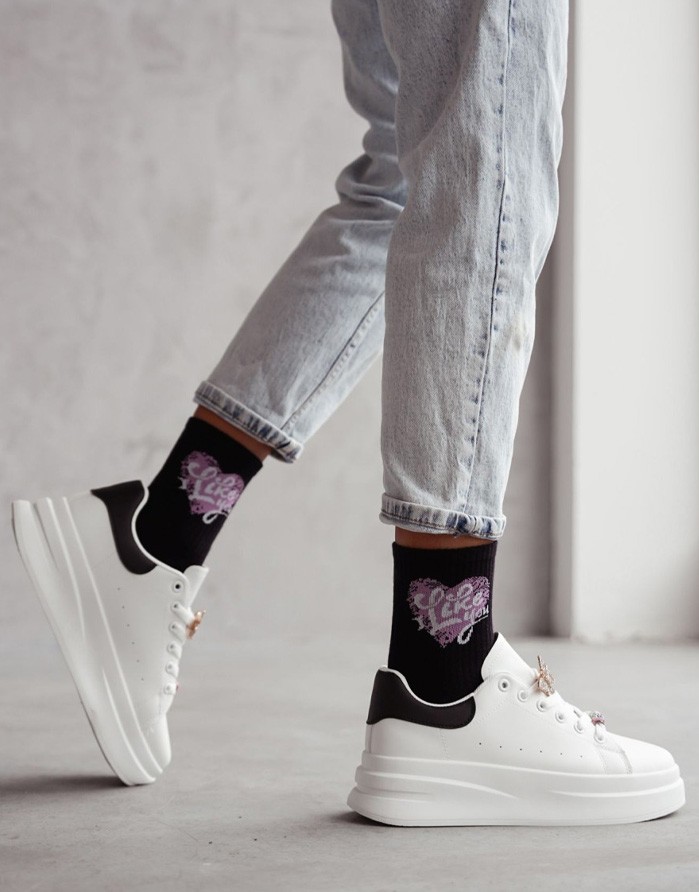 Women's socks "I Like You" Black