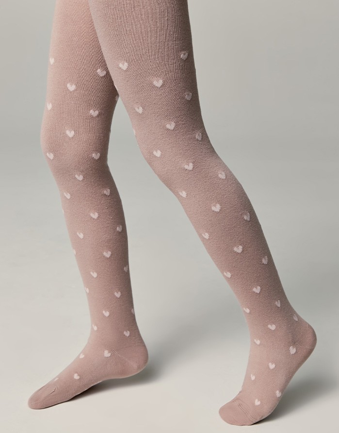 Tights for children ''Old Rose Love"