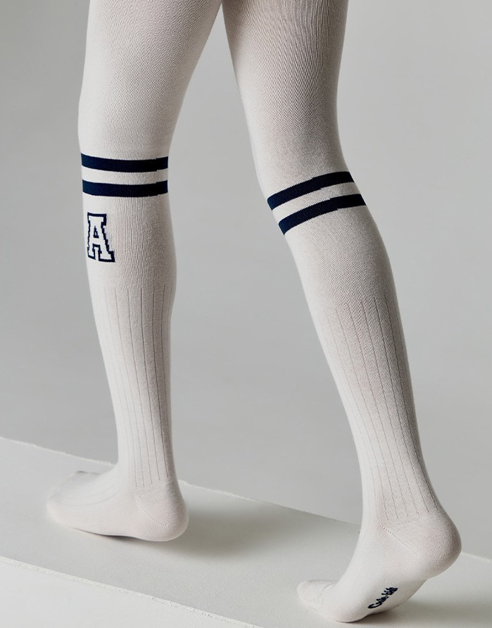 Tights for children ''Letter A Cream"