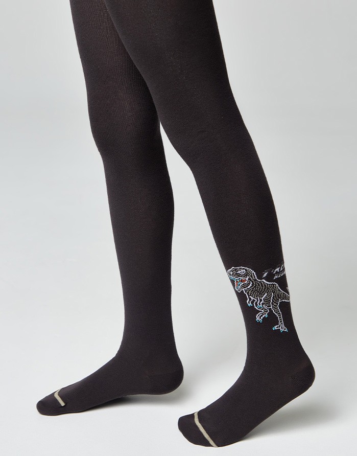 Tights for children ''T-Rex Grafit"