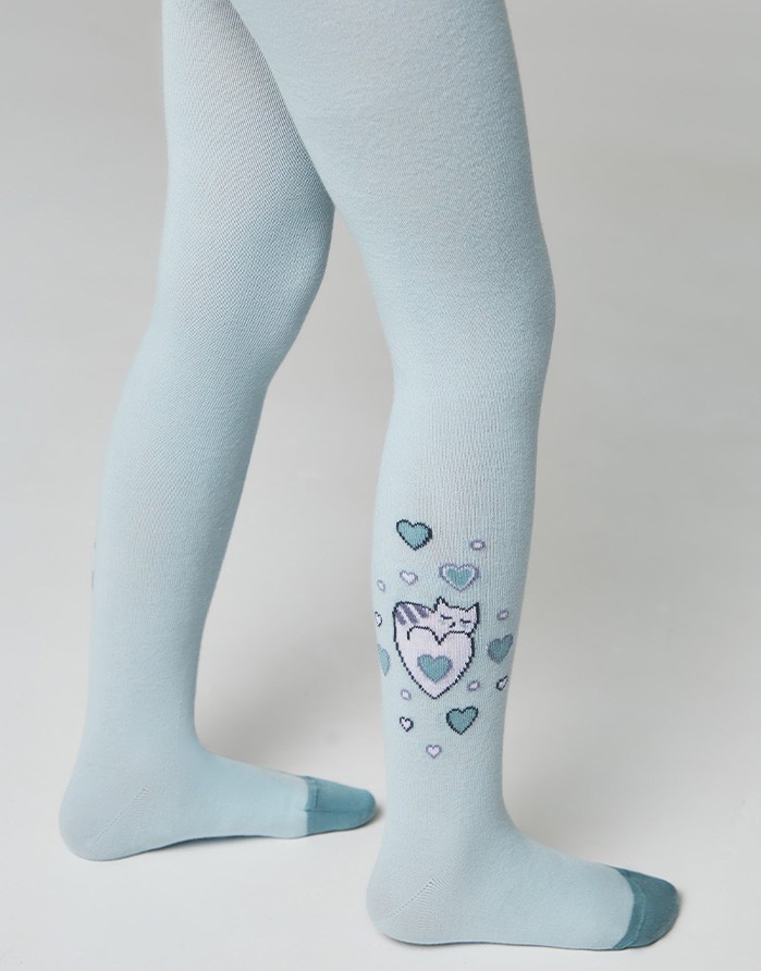 Детские колготки ''Hearty Cat" Mint
