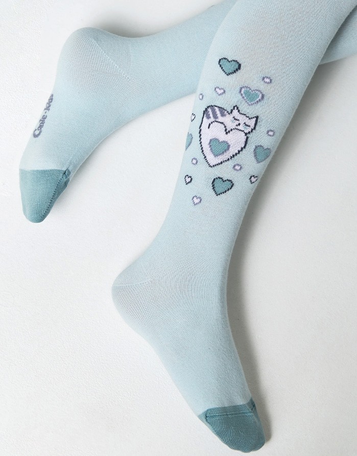 Детские колготки ''Hearty Cat" Mint