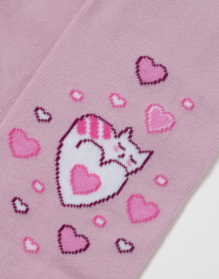 Детские колготки ''Hearty Cat" Pink