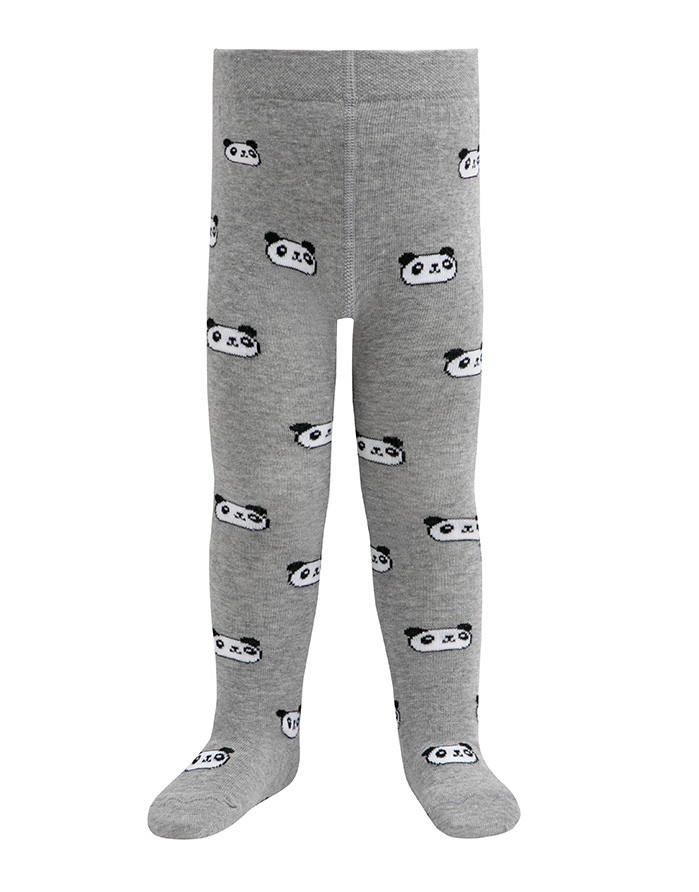 Tights for children ''Panda Pattern" Grey