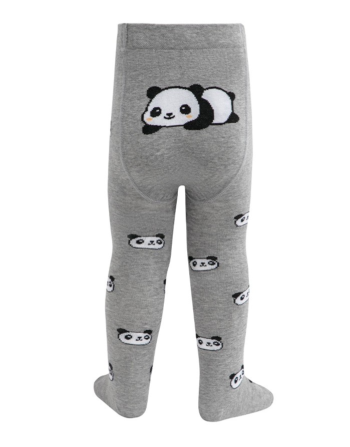 Tights for children ''Panda Pattern" Grey
