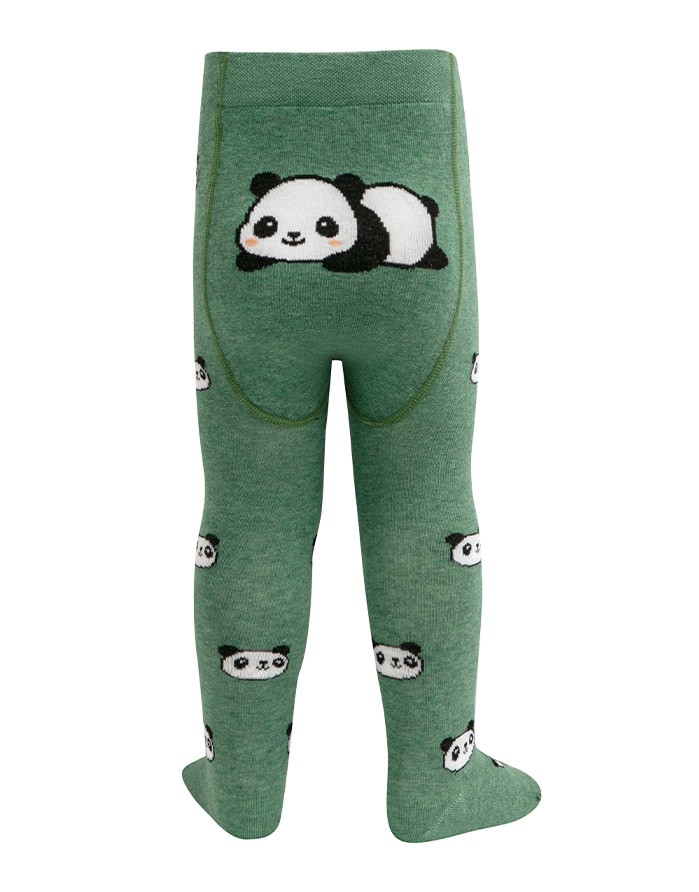 Детские колготки ''Panda Pattern" Green