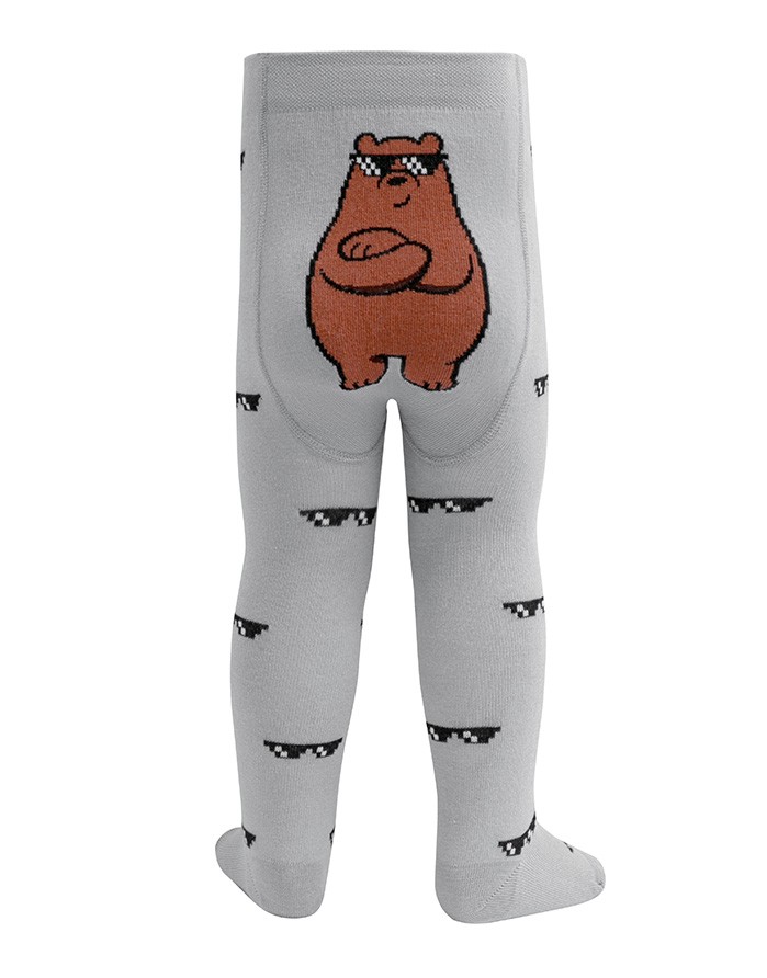 Tights for children ''Oh, Bear" Grey